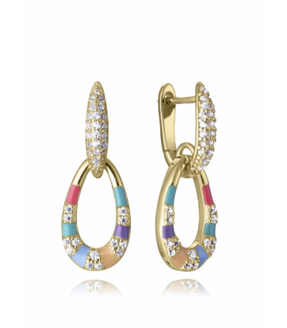 Pendientes Plata Dorado 2 Cuerpos VICEROY JEWELS - 15133E100-39