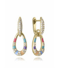 Pendientes Plata Dorado 2 Cuerpos VICEROY JEWELS - 15133E100-39