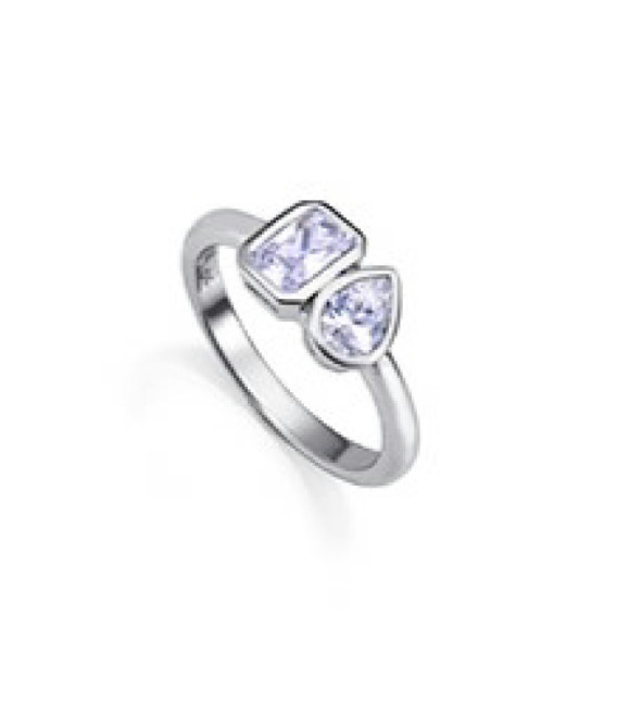 Anillo Plata Rodiada 2 Circonitas T14 VICEROY JEWELS - 2319A014-30