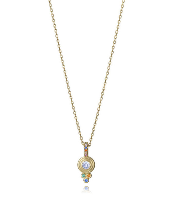 Collar Plata Dorado Circonitas Multicolor VICEROY JEWELS - 2346C100-39