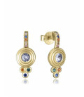 Pendientes Plata Dorada Piedras Multicolor VICEROY JEWELS - 2346E100-39