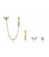 Pack Aros Pendientes Plata Dorada y Circonitas VICEROY JEWELS - 9163E100-30
