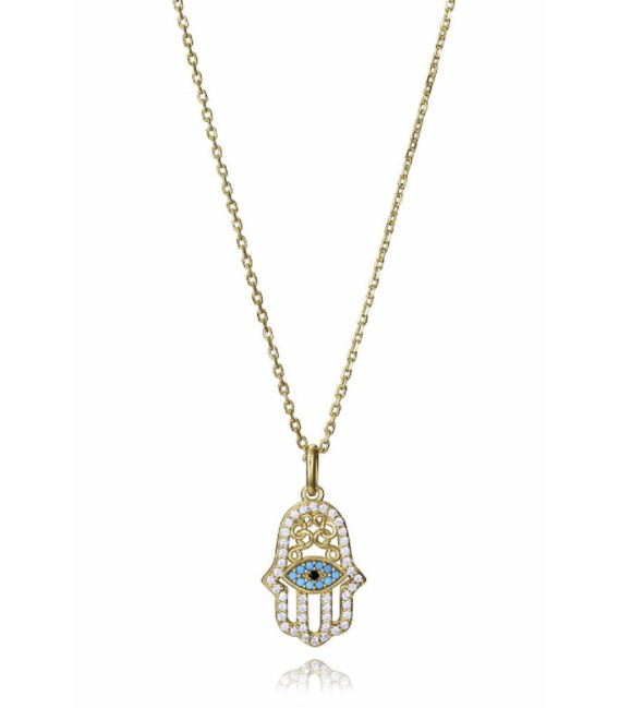 Collar Plata Dorado Mano de Fátima Circonitas VICEROY JEWELS - 2360C100-30