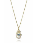 Collar Plata Dorado Mano de Fátima Circonitas VICEROY JEWELS - 2360C100-30