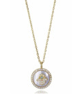 Collar Plata Dorado Redondo Nacar Mano de Fátima Circonitas VICEROY JEWELS - 2363C100-90