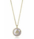 Collar Plata Dorado Redondo Nacar Mano de Fátima Circonitas VICEROY JEWELS - 2363C100-90