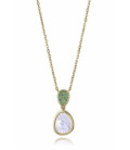 Collar Plata Dorado Nacar y Piedras Verdes VICEROY JEWELS - 2364C100-92