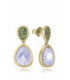 Pendientes Plata Dorado Nacar y Piedras Verdes VICEROY JEWELS - 2364E100-92