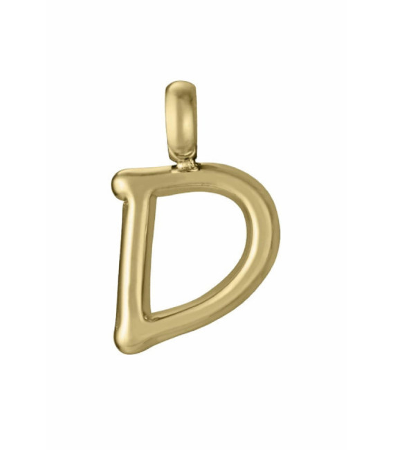 Motivo Colgante Letra D acero IP oro VICEROY FASHION - 15200M01012D