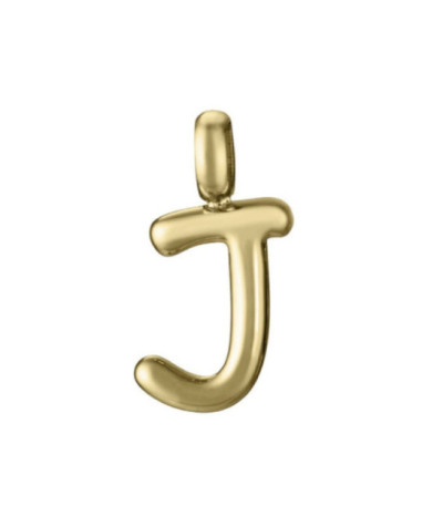 Motivo Colgante Letra J acero IP oro VICEROY FASHION - 15200M01012J