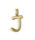 Motivo Colgante Letra J acero IP oro VICEROY FASHION - 15200M01012J