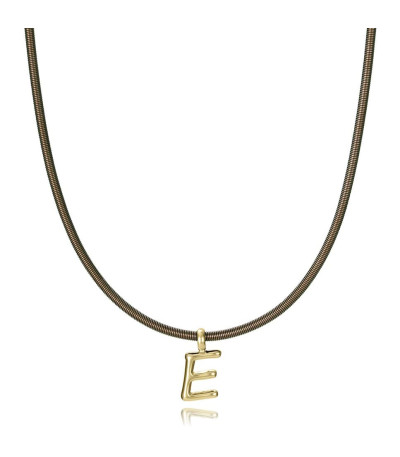 Motivo Colgante Letra E acero IP oro VICEROY FASHION - 15200M01012E