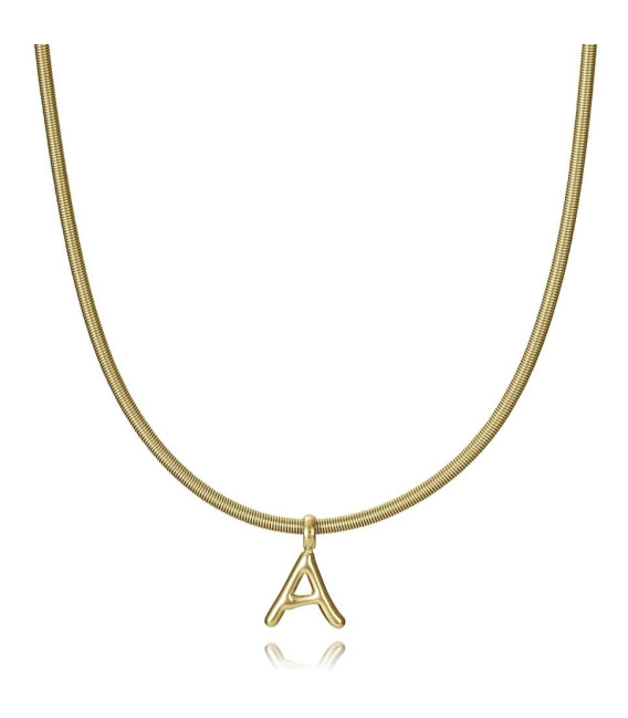 Motivo Colgante Letra A acero IP oro VICEROY FASHION - 15200M01012A