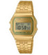Reloj Unisex Retro Vintage Dorado Ribete Verde Brillo CASIO - A158WEGV-9AEF