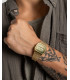 Reloj Unisex Retro Vintage Dorado Ribete Verde Brillo CASIO - A158WEGV-9AEF