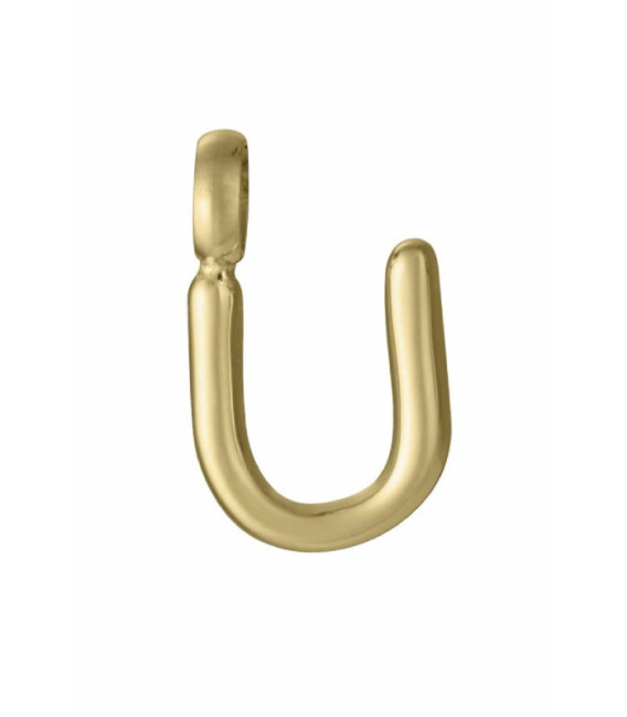 Motivo Colgante Letra U acero IP oro VICEROY FASHION - 15200M01012U