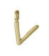 Motivo Colgante Letra V acero IP oro VICEROY FASHION - 15200M01012V