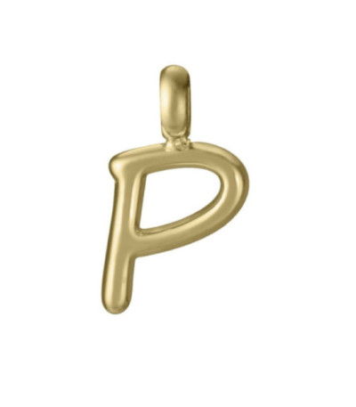 Motivo Colgante Letra P acero IP oro VICEROY FASHION - 15200M01012P