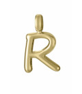 Motivo Colgante Letra R acero IP oro VICEROY FASHION - 15200M01012R
