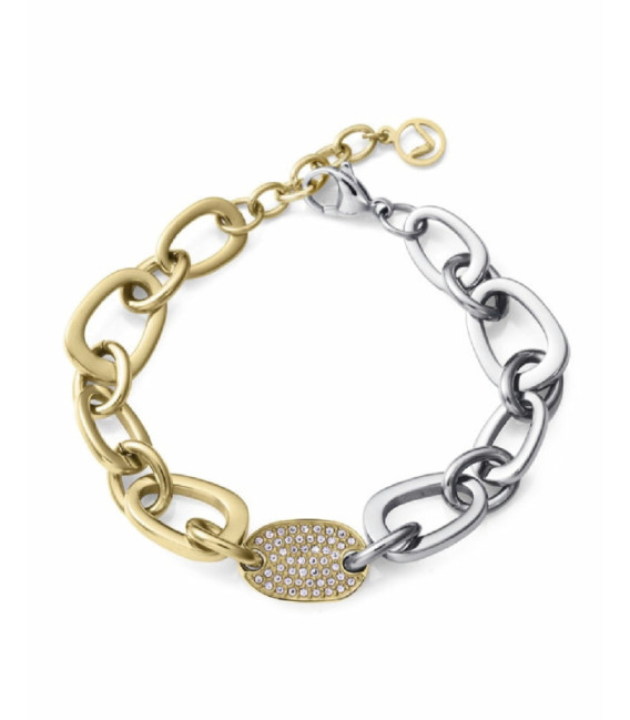 Pulsera Mujer Eslabones Acero Bicolor Centro VICEROY FASHION - 75408P01012