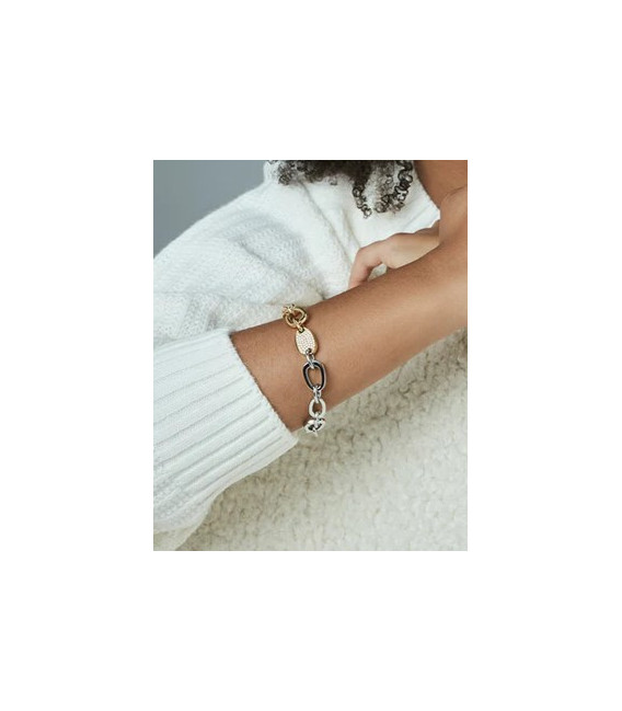 Pulsera Mujer Eslabones Acero Bicolor Centro VICEROY FASHION - 75408P01012