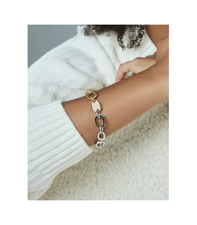 Pulsera Mujer Eslabones Acero Bicolor Centro VICEROY FASHION - 75408P01012