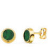 Pendientes Redondos Malaquita Oro 18k - 8567-M