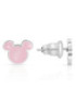 Pendientes Mini Minnie Mouse Esmalte Rosa Acero DISNEY - ST0044P