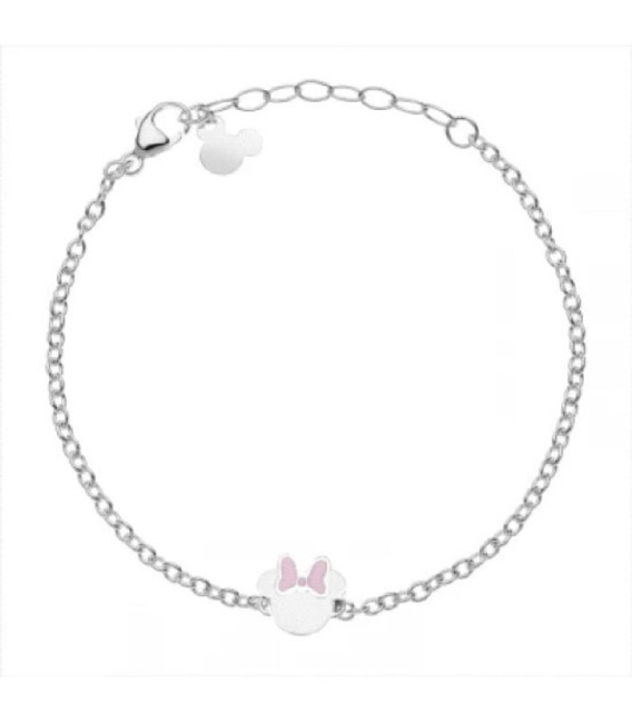 Pulsera Mini Minnie Mouse Lazo Rosa Acero DISNEY - ST0041B