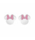 Pendientes Mini Minnie Mouse Lazo Rosa Acero DISNEY - ST0041P