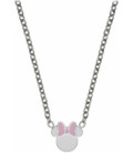Collar Mini Minnie Mouse Lazo Rosa Acero DISNEY - ST0041C
