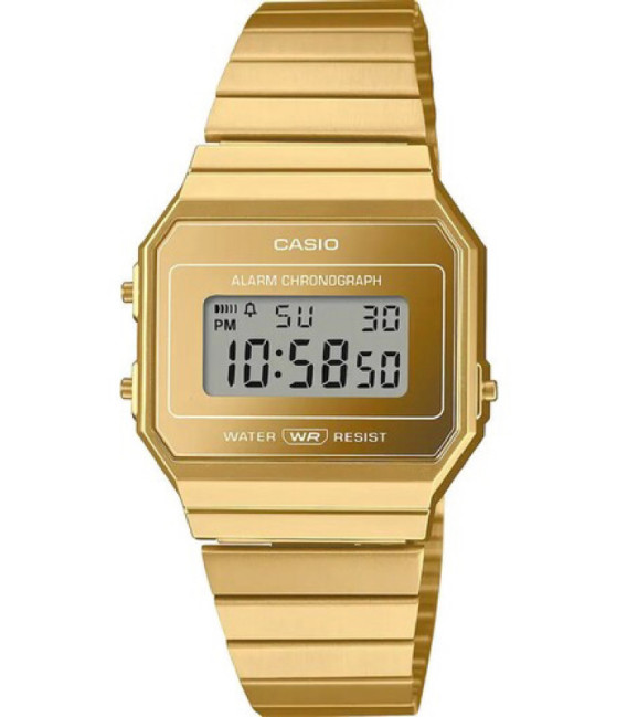 Reloj Retro Digital Dorado Fino Efecto Espejo CASIO - A700WEVG-9AEF