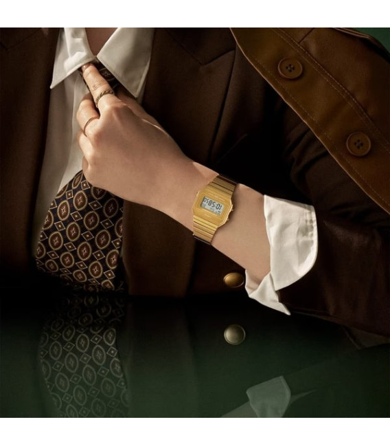 Reloj Retro Digital Dorado Fino Efecto Espejo CASIO - A700WEVG-9AEF