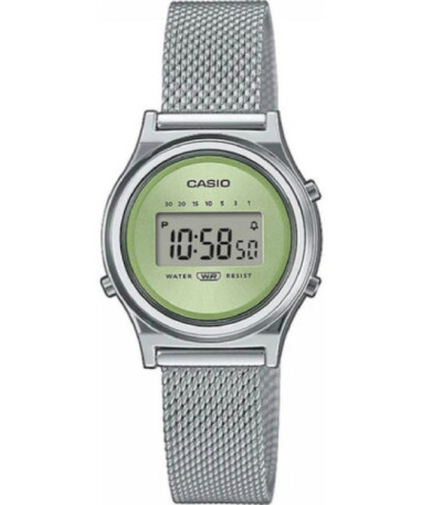 Reloj Mujer Vintage Digital Redondo Verde Milanesa CASIO - LA700WEM-3AEF