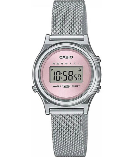 Reloj Mujer Vintage Digital Redondo Rosa Milanesa CASIO - LA700WEM-4AEF