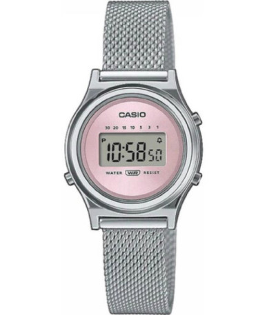 Reloj Mujer Vintage Digital Redondo Rosa Milanesa CASIO - LA700WEM-4AEF