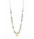 Collar Acero Chapado Corazón Perlas y Multicolor LOTUS STYLE - LS2553-1/2