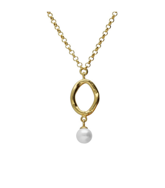 Collar largo Radiance perla en Plata - A5087-00DG