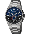 Reloj Hombre Cronómetro Titanio Azul y Negro CANDINO SWISS MADE - C4603/M