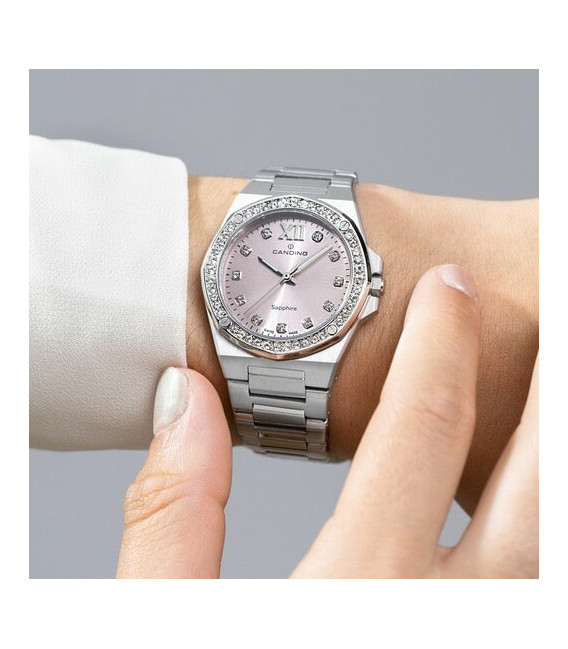 Reloj Mujer Lady Elegance Esfera Rosa CANDINO SWISS MADE - C4751/4