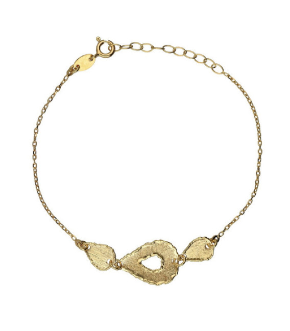 Pulsera textura lágrima Alaska en Plata - A5589-DP