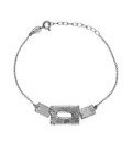 Pulsera textura rectángulo Alaska en Plata - A5587-HP