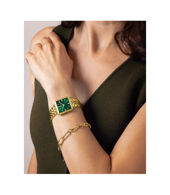 Reloj Mujer Dorado Cuadrado Esfera Verde 2GETHER by LOTUS - 19011/3