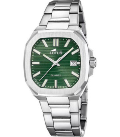 Reloj Hombre Square Series Cuadrado Verde Acero LOTUS - 19047/3