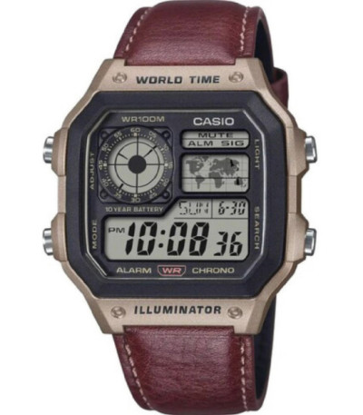 Reloj Digital Timeless World Time Utility Color Collection Men CASIO - AE-1200WHL-5AVEF