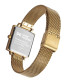 Reloj Mujer Dorado Cuadrado Esfera Verde Claro Milanesa Dorada MARK MADDOX - MM1027-67