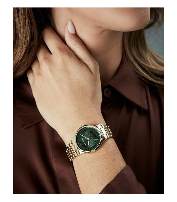 Reloj Mujer Dorado Esfera Verde Greenwich MARK MADDOX - MM1031-67