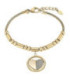 Pulsera Cola de Topo Acero Chapado en Oro Corazón LOTUS STYLE - LS2466-2/2