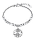 Pulsera Cola de Topo Acero Tréboles LOTUS STYLE - LS2467-2/1