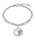 Pulsera Cola de Topo Acero Corazón LOTUS STYLE - LS2466-2/1